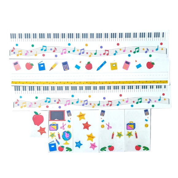 Mrs. Grossman's Vintage 90s Stickers Teacher/ Classroom Theme Scrapbooking Lot - Picture 1 of 3